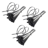 Kuber Industries Self Locking Cable Ties (250 mm x 3.6 mm - Pack of 300 Pcs) Black